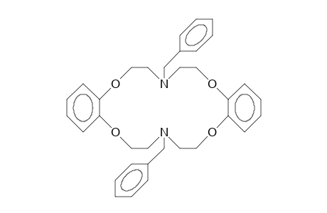 N,N'-Dibenzyl-7,16-diaza-2,3,11,12-dibenzo-1,4,1O,13-tetraoxa-cyclooctadeca-2,11-diene