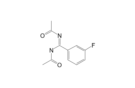 3-Fluorobenzene-1-carboximidamide, N,N'-diacetyl-