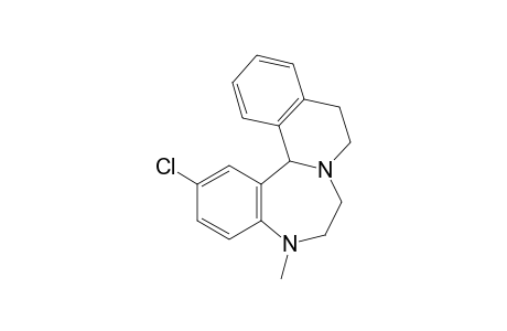 2-Chloro-5,6,7,9,10,14B-hexahydro-5-methylisoquino(2,1-d)(1,4)benzodiazepine