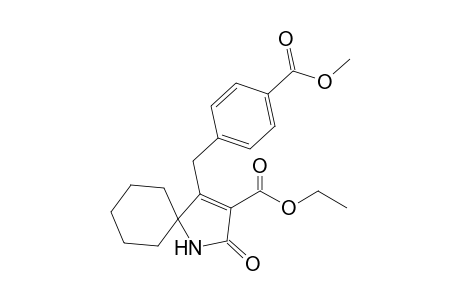 4-(4-Methoxycarbonylbenzyl)-2-oxo-1-azaspiro[4.5]dec-3-ene-3-carboxylic acid ethyl ester