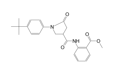 benzoic acid, 2-[[[1-[4-(1,1-dimethylethyl)phenyl]-5-oxo-3-pyrrolidinyl]carbonyl]amino]-, methyl ester