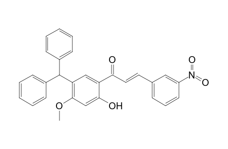 (E)-1-(5-benzhydryl-2-hydroxy-4-methoxy-phenyl)-3-(3-nitrophenyl)prop-2-en-1-one