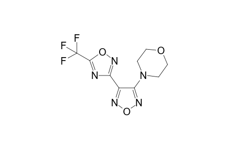 4-[4-[5-(trifluoromethyl)-1,2,4-oxadiazol-3-yl]furazan-3-yl]morpholine