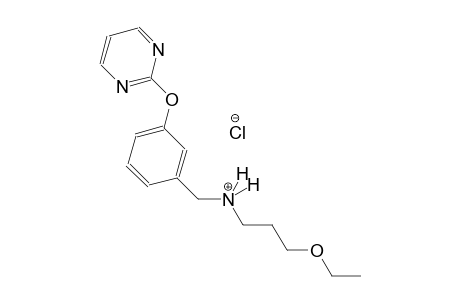 benzenemethanaminium, N-(3-ethoxypropyl)-3-(2-pyrimidinyloxy)-, chloride