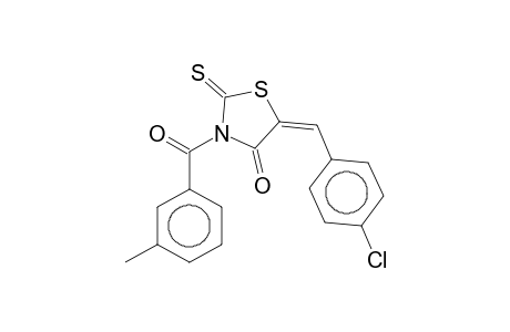 5-(4-Chlorobenzylidene)-3-(3-methylbenzoyl)rhodanine