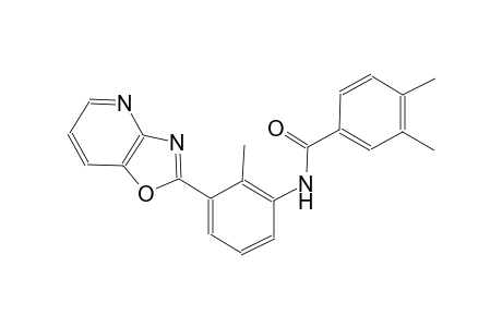 benzamide, 3,4-dimethyl-N-(2-methyl-3-oxazolo[4,5-b]pyridin-2-ylphenyl)-