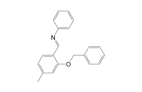 (E)-2-Benzyloxy-4-methyl-N-phenylbenzaldimin