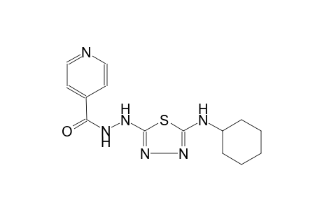 N'-[5-(cyclohexylamino)-1,3,4-thiadiazol-2-yl]isonicotinohydrazide