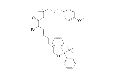 1-[(4'-Methoxyphenyl)methoxy]-5-hydroxy-11-[(t-butyl)diphenylsilanyloxy]-2,2-dimethylundecan-4-one