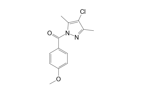 (4-CHLORO-3,5-DIMETHYL-1H-PYRAZOL-1-YL)-(4-METHOXYPHENYL)-METHANONE