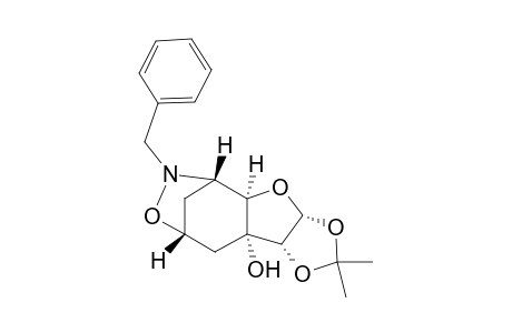 (3aR,3bR,4aR,6aS,6bR,7aR)-(6-Benzyl-2,2-dimethyl-3b-hydroxy-[1,3]-dioxolo[5,4-b]furo[d]cyclohexano[c,d]isoxazolidine