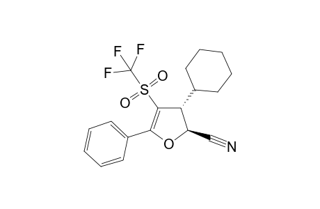2-Cyano-3-cyclohexyl-4-trifluoromethylsulfonyl-5-phenyl-trans-2,3-dihydrofuran