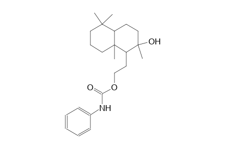 2-[(2R,8aS)-2-hydroxy-2,5,5,8a-tetramethyldecahydro-1-naphthalenyl]ethyl phenylcarbamate