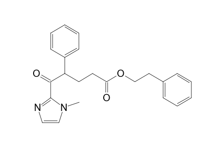 Phenethyl 5-(1-methyl-1H-imidazol-2-yl)-5-oxo-4-phenylpentanoate