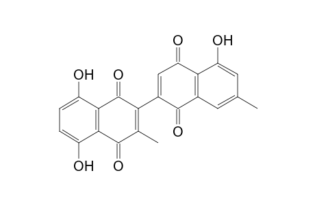 [2,2'-Binaphthalene]-1,1',4,4'-tetrone, 5,5',8-trihydroxy-3,7'-dimethyl-