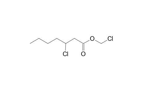 Heptanoic acid, 3-chloro-, chloromethyl ester