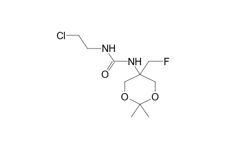 N-(2-Chloroethyl)-N'-[5-(fluoromethyl)-2,2-dimethyl-1,3-dioxan-5-yl]urea