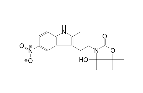 Oxazolidin-2-one, 3-[2-(2-methyl-5-nitro3-indolyl)ethyl]-4-hydroxy-4,5,5-trimethyl-