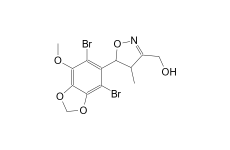 3-isoxazolemethanol, 5-(4,6-dibromo-7-methoxy-1,3-benzodioxol-5-yl)-4,5-dihydro-4-methyl-