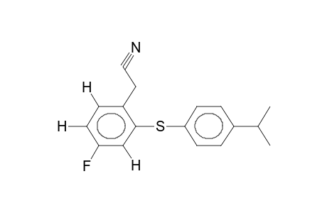 4-FLUORO-2-(4-ISOPROPYLPHENYLTHIO)PHENYLACETONITRILE