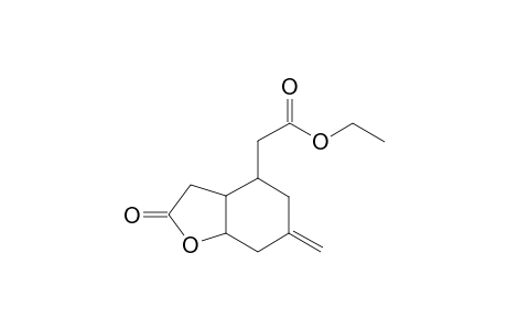 6-Methylene-4-[(ethoxycarbonyl)methyl]-cyclohexano[1,2-a]-(tetrahydro)furan-2-one