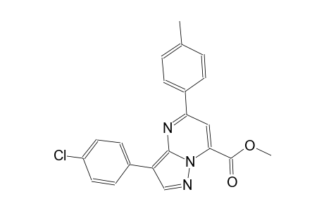 pyrazolo[1,5-a]pyrimidine-7-carboxylic acid, 3-(4-chlorophenyl)-5-(4-methylphenyl)-, methyl ester