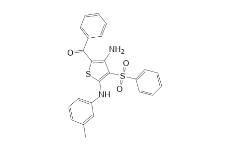 Methanone, [3-amino-5-[(3-methylphenyl)amino]-4-(phenylsulfonyl)-2-thienyl]phenyl-