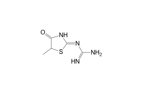 (5-methyl-4-oxo-2-thiazolidinylidene)guanidine
