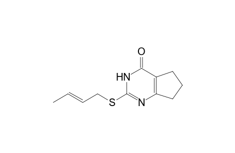 2-[(E)-but-2-enyl]sulfanyl-1,5,6,7-tetrahydrocyclopenta[d]pyrimidin-4-one
