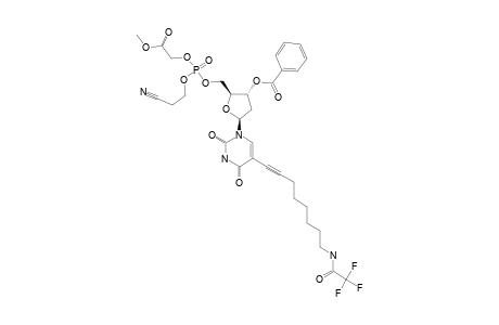 3'-O-BENZOYL-2'-DEOXY-5-(8-TRIFLUOROACETAMIDO-1-YNYL)-URIDINE_5'-(2-CYANOETHOXY)-METHOXYCARBONYLMETHYL_PHOSPHATE