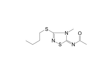 Acetamide, N-(4,5-dihydro-3-butylthio-4-methyl-1,2,4-thiadiazol-5-ylidene)-