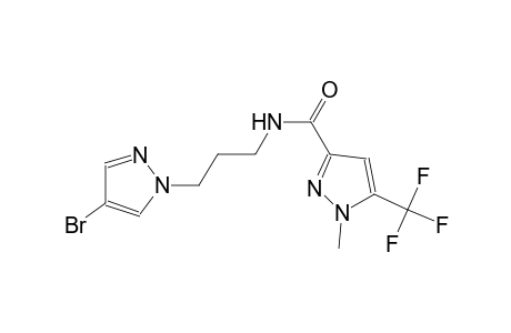 N-[3-(4-bromo-1H-pyrazol-1-yl)propyl]-1-methyl-5-(trifluoromethyl)-1H-pyrazole-3-carboxamide