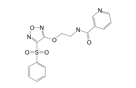 N-[2-(4-BENZENSULFONYLFURAZAN-3-YLOXY)-ETHYL]-NICOTINAMIDE