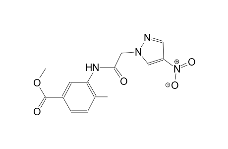 methyl 4-methyl-3-{[(4-nitro-1H-pyrazol-1-yl)acetyl]amino}benzoate