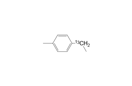 p-Ethyl[.alpha.-13C]toluene