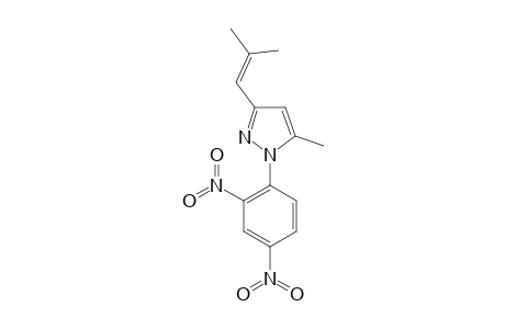 1-(2,4-dinitrophenyl)-5-methyl-3-(2-methylprop-1-enyl)pyrazole