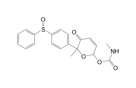 2-[4'-(Benzenesulfinyl)phenyl]-2-methyl-6-[(methylamino)carbonyl]oxy-3-oxo-3,6-dihydro-2H-pyran
