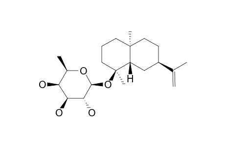 (4S,5S,7R,10S)-EUDESM-11-EN-4-OL-BETA-D-FUCOPYRANOSIDE