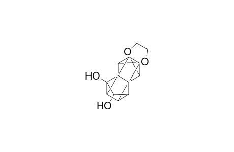 1,11-Dihydroxy-hexacyclo[5.4.1.0(2,6).0(3,10).0(4,8).0(9,12)]dodecane-5-one etyhyleneacetal