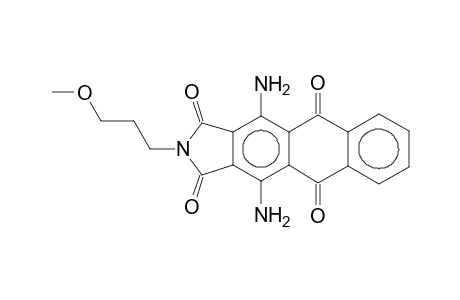 4,11-bis(azanyl)-2-(3-methoxypropyl)naphtho[2,3-f]isoindole-1,3,5,10-tetrone