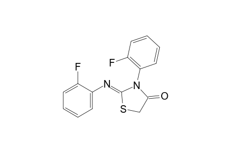 3-(o-fluorophenyl)-2-[(o-fluorophenyl)imino]-4-thiazolidinone