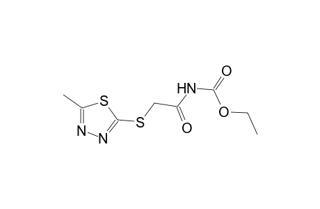 ethyl [(5-methyl-1,3,4-thiadiazol-2-yl)sulfanyl]acetylcarbamate