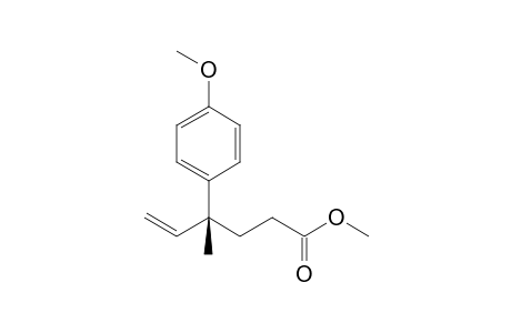 (4R)-4-(4-methoxyphenyl)-4-methyl-5-hexenoic acid methyl ester