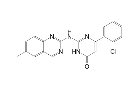 4(3H)-pyrimidinone, 6-(2-chlorophenyl)-2-[(4,6-dimethyl-2-quinazolinyl)amino]-