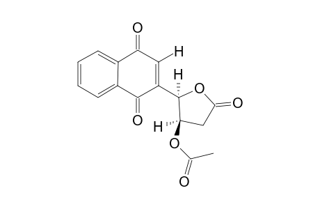 (4R*,5R*)-4-Acetoxy-5-(1,4-dioxo-1,4-dihydro-2-naphthyl)tetrahydrofuran-2-one