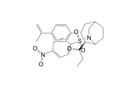 3-.alpha.-(4-Isopropenylphenyl)-6-(4-nitrophenylsulfonyl)-4-.beta.-propionyl-6-azabicyclo[3.2.2]nonane