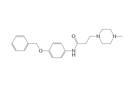 N-(4-Benzyloxy-phenyl)-3-(4-methyl-piperazin-1-yl)-propionamide