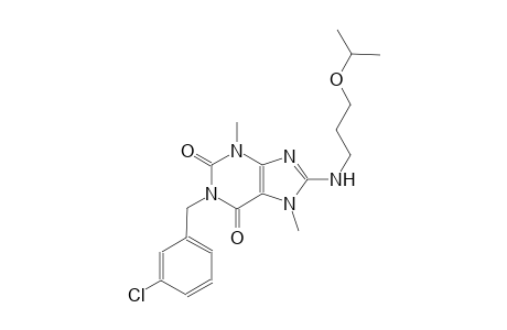 1-(3-chlorobenzyl)-8-[(3-isopropoxypropyl)amino]-3,7-dimethyl-3,7-dihydro-1H-purine-2,6-dione
