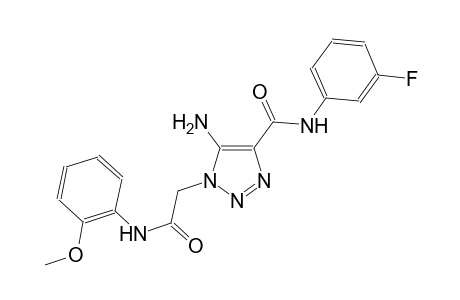 5-amino-N-(3-fluorophenyl)-1-[2-(2-methoxyanilino)-2-oxoethyl]-1H-1,2,3-triazole-4-carboxamide