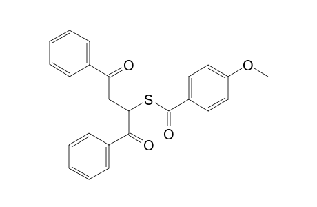 S-(1-Benzoyl-3-oxo-3-phenylpropyl) 4-methoxybenzenecarbothioate